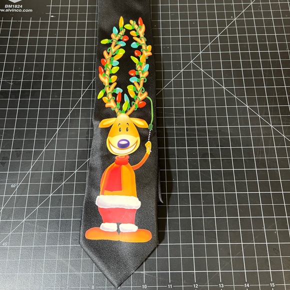 2 for $10 EUC fun reindeer holiday tie - Picture 1 of 2